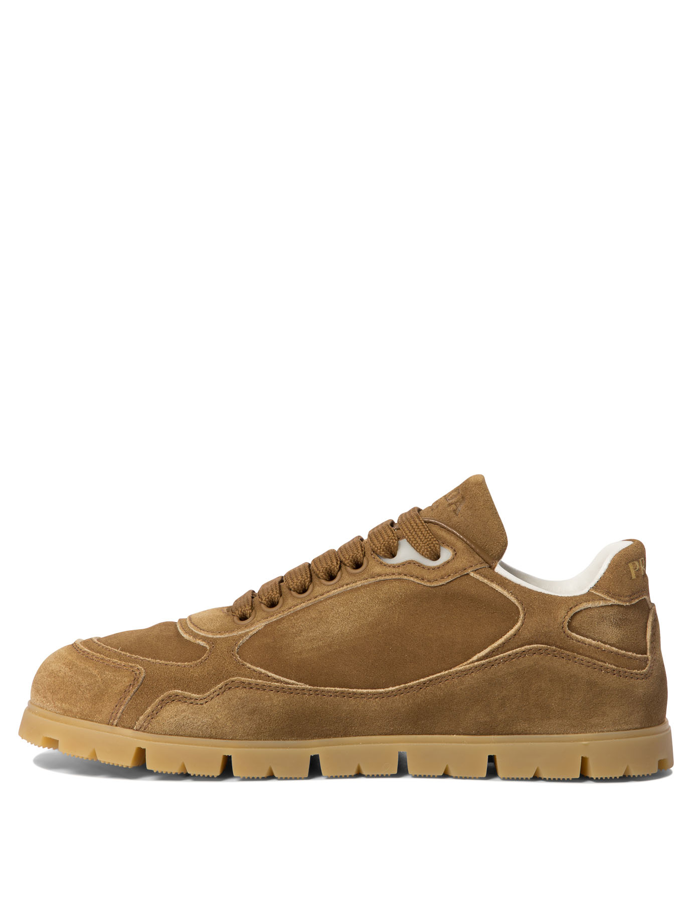 PRADA Faded suede sneakers